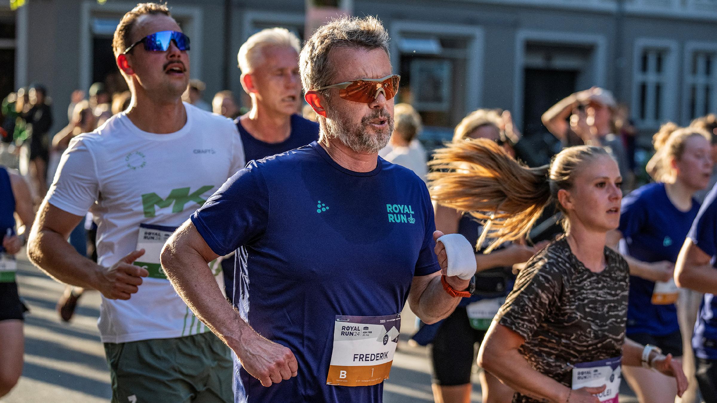 König Frederik läuft beim Royal Run
