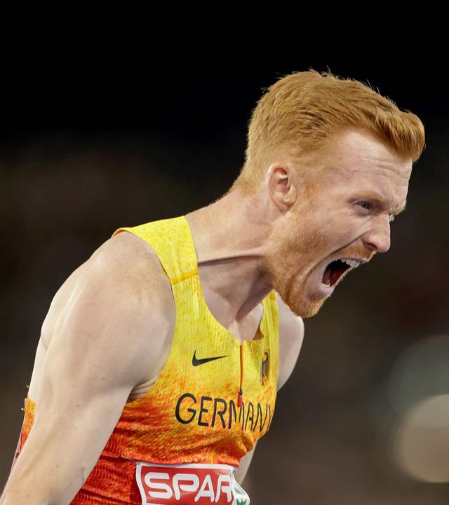 Frederik Ruppert bei der Leichtathletik-EM in Birmingham.