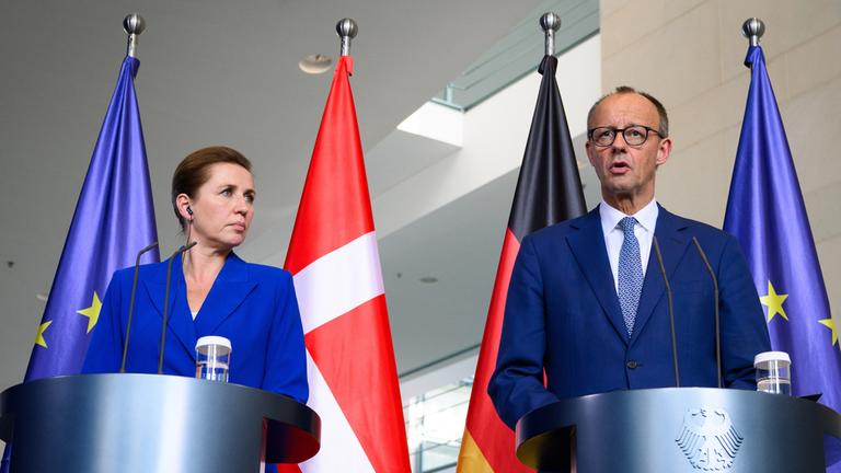 Mette Frederiksen und Friedrich Merz