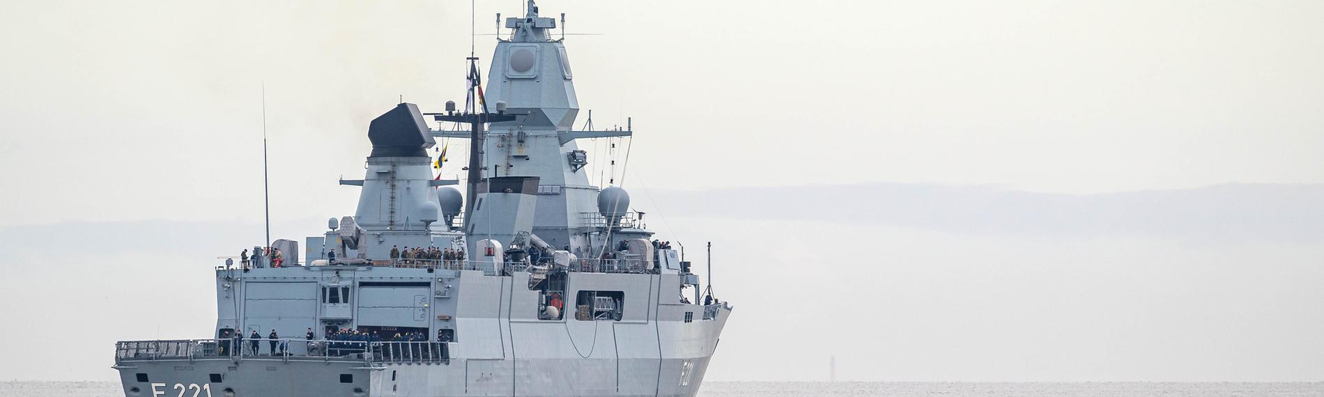 Fregatte "Hessen" der deutschen Marine