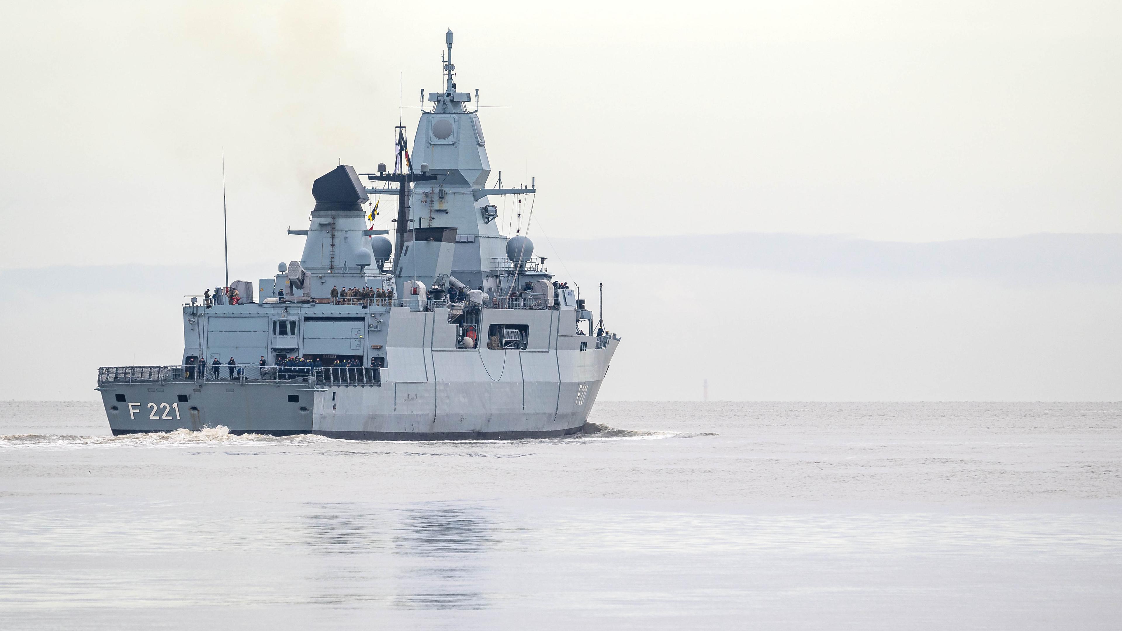 Fregatte "Hessen" der deutschen Marine