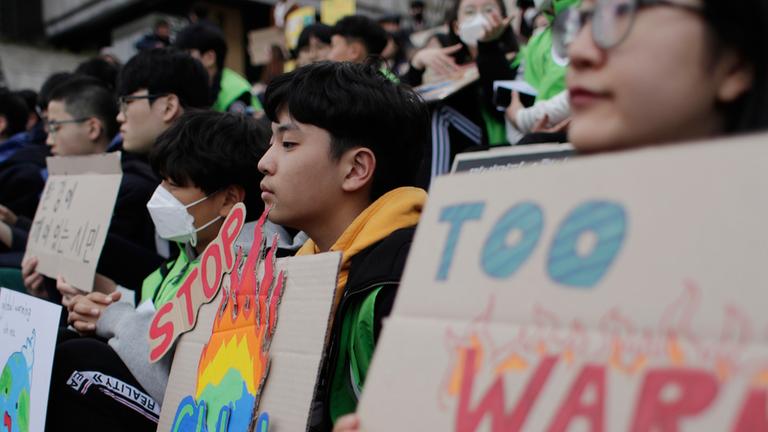 "Fridays for Future"-Demonstration in Seoul am 15.03.2019
