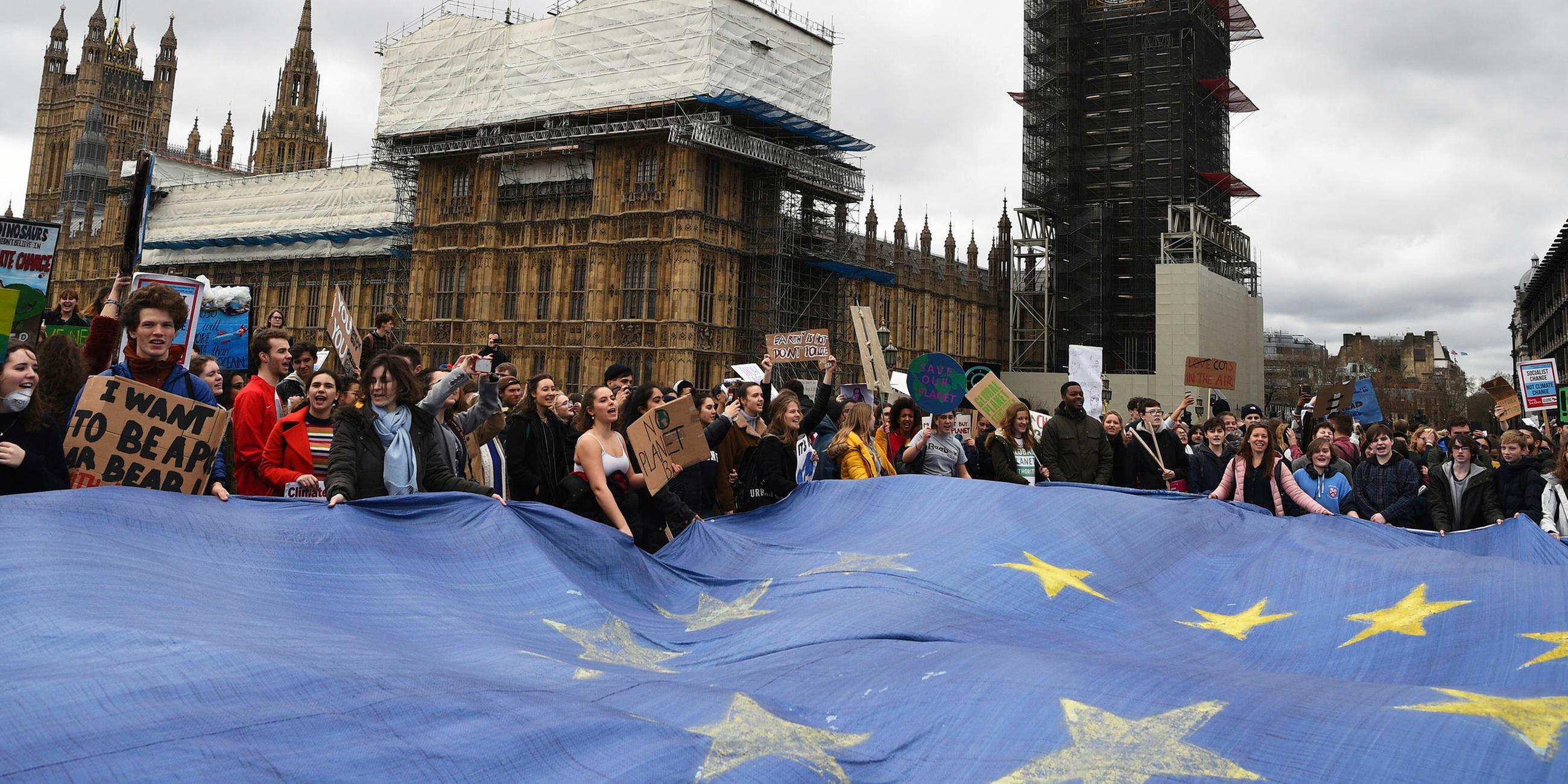 "Fridays for Future"-Demonstration in London am 15.03.2019