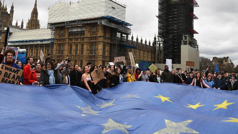 "Fridays for Future"-Demonstration in London am 15.03.2019