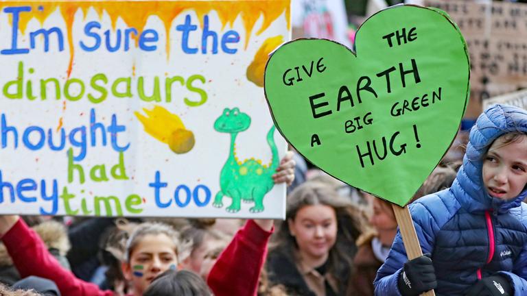 "Fridays for Future"-Demonstration in Dublin am 15.03.2019