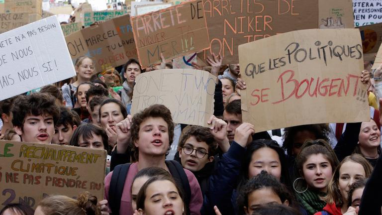 "Fridays for Future"-Demonstration in Marseille am 15.03.2019