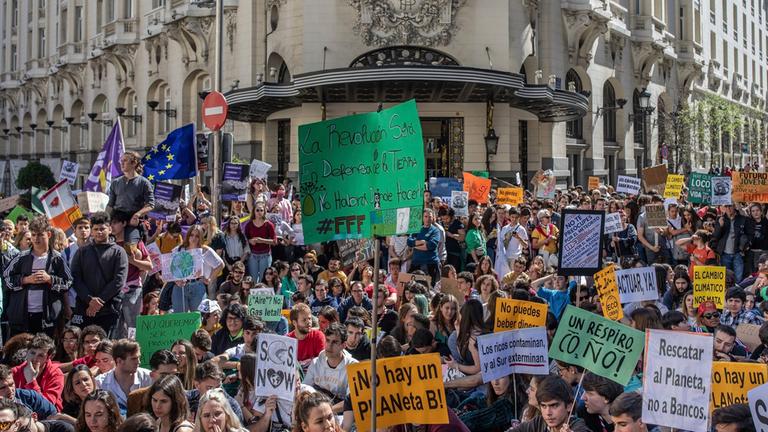 rid"Fridays for Future"-Demonstration in Madrid am 15.03.2019