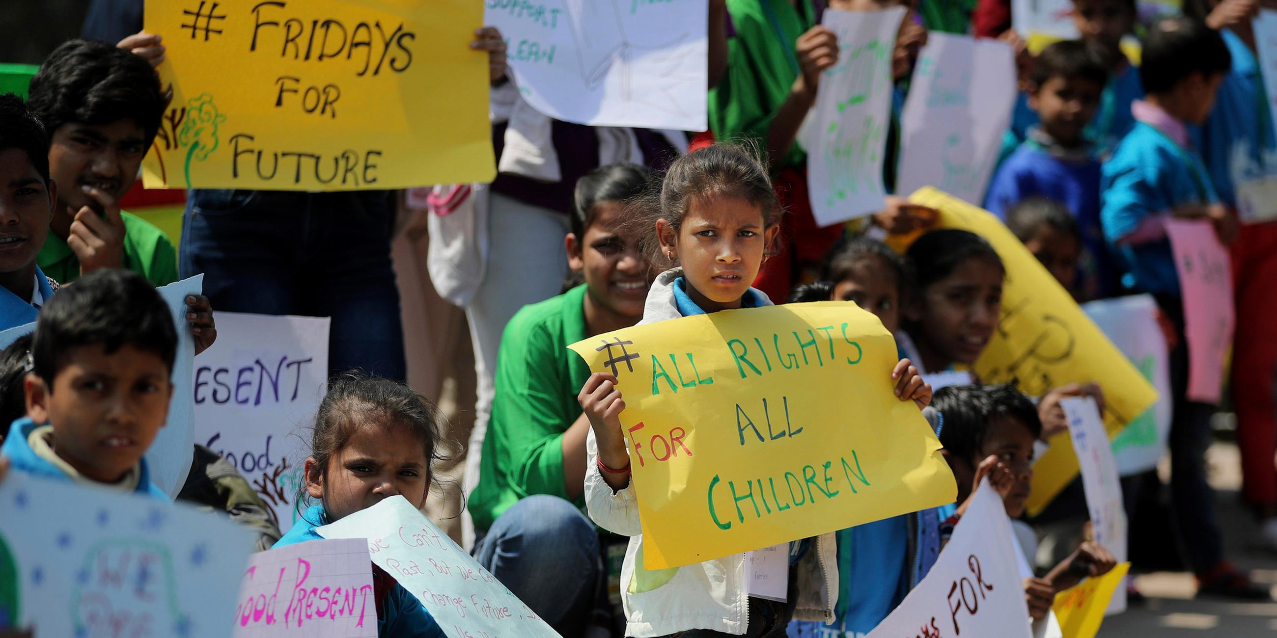 rid"Fridays for Future"-Demonstration in Neu-Delhi am 15.03.2019