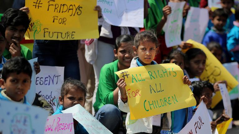 rid"Fridays for Future"-Demonstration in Neu-Delhi am 15.03.2019