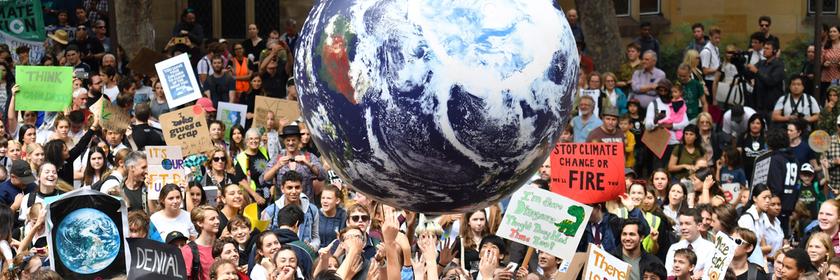Schüler kämpfen für das Klima der Erde