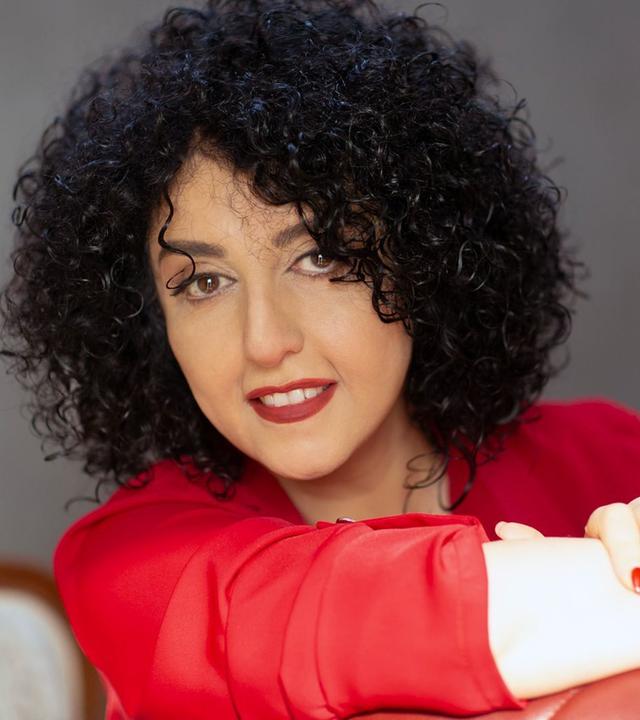 Die Friedensnobelreisträgerin Narges Mohammadi im Porträt. 