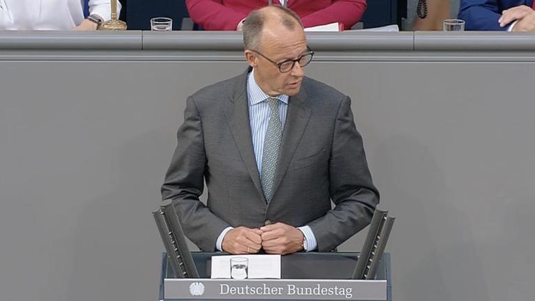 Friedrich Merz am 26.06.2024 im Bundestag