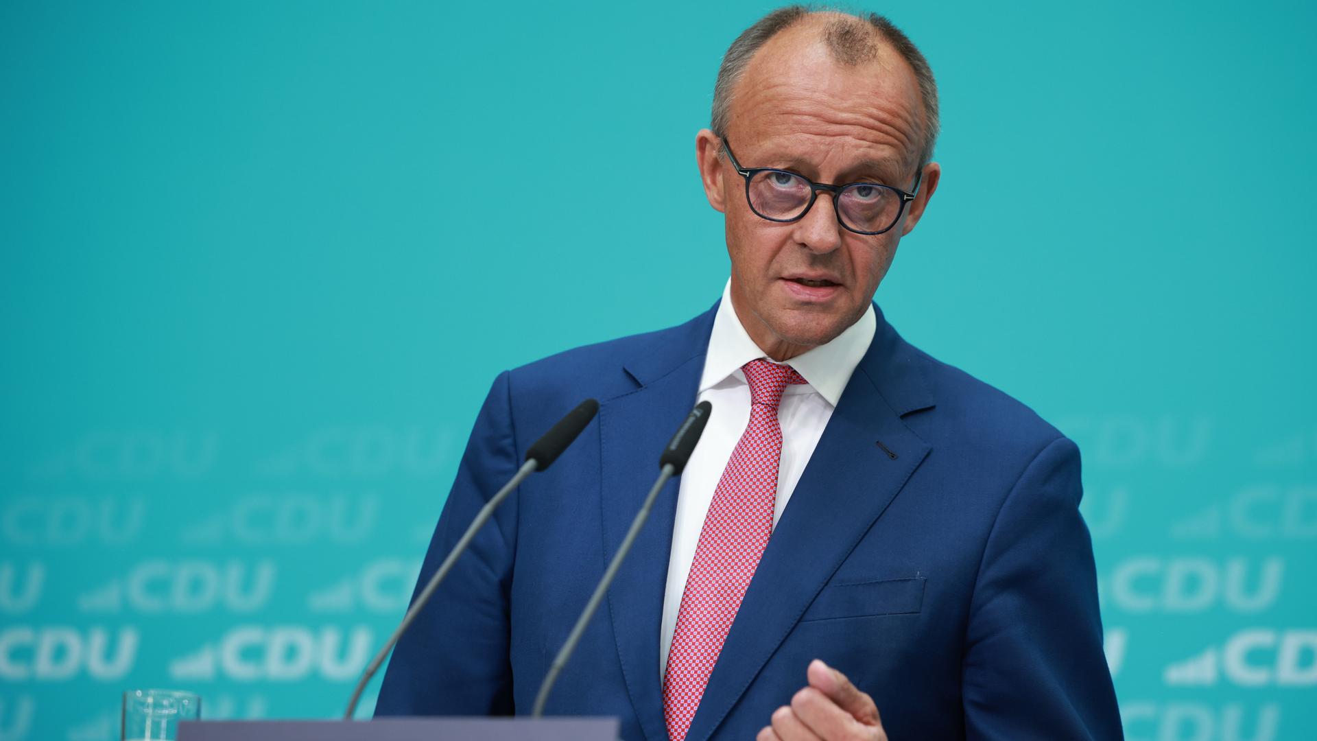 CDU-Chef Friedrich Merz