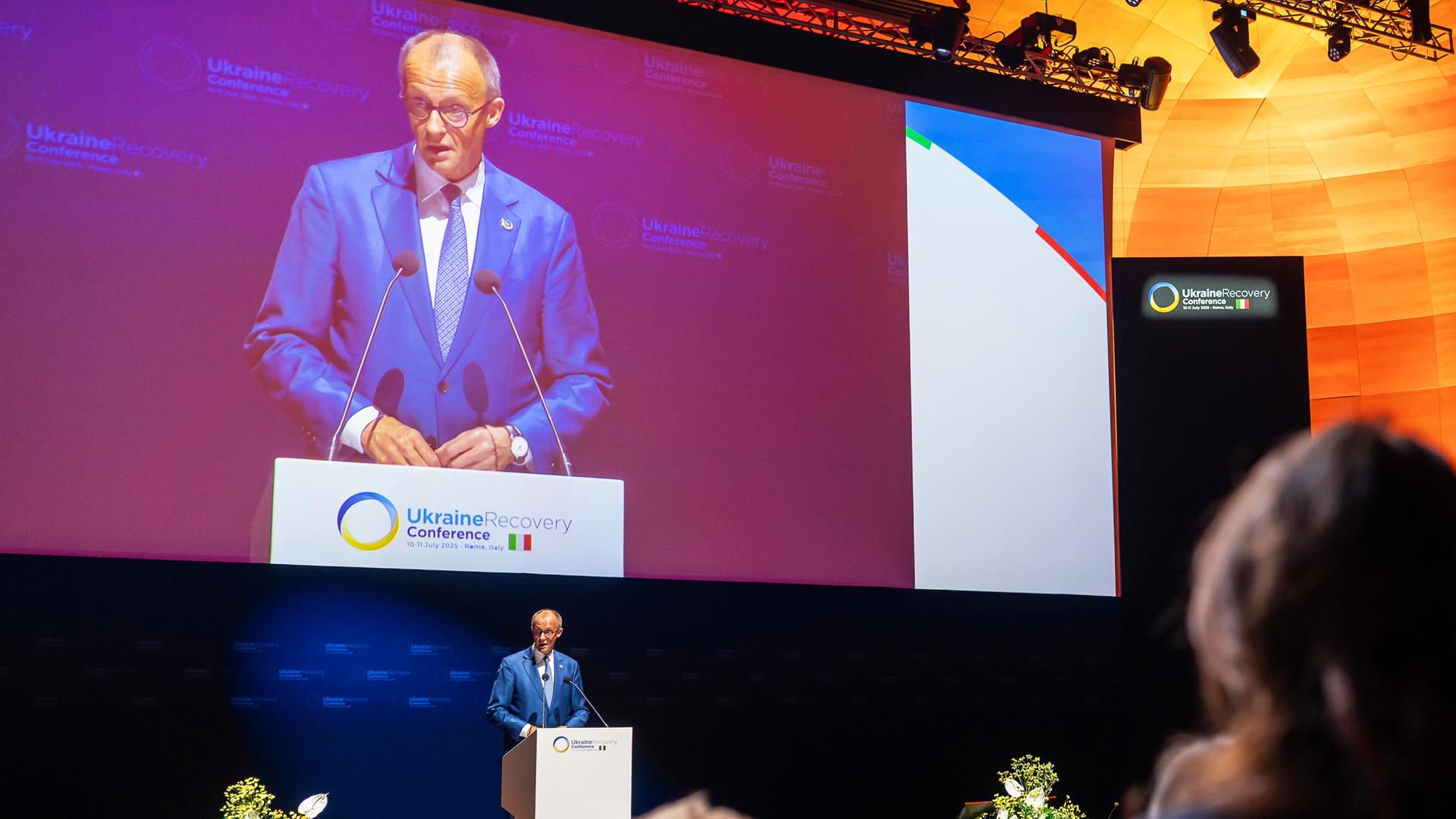 Friedrich Merz am 10.07.2025 in Rom