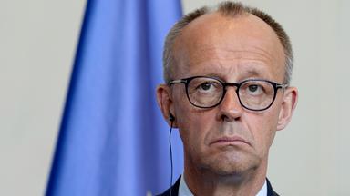 Friedrich Merz beim Pressestatement zum virtuellen Treffen zur Ukraine im Bundeskanzleramt in Berlin am 13.08.2025