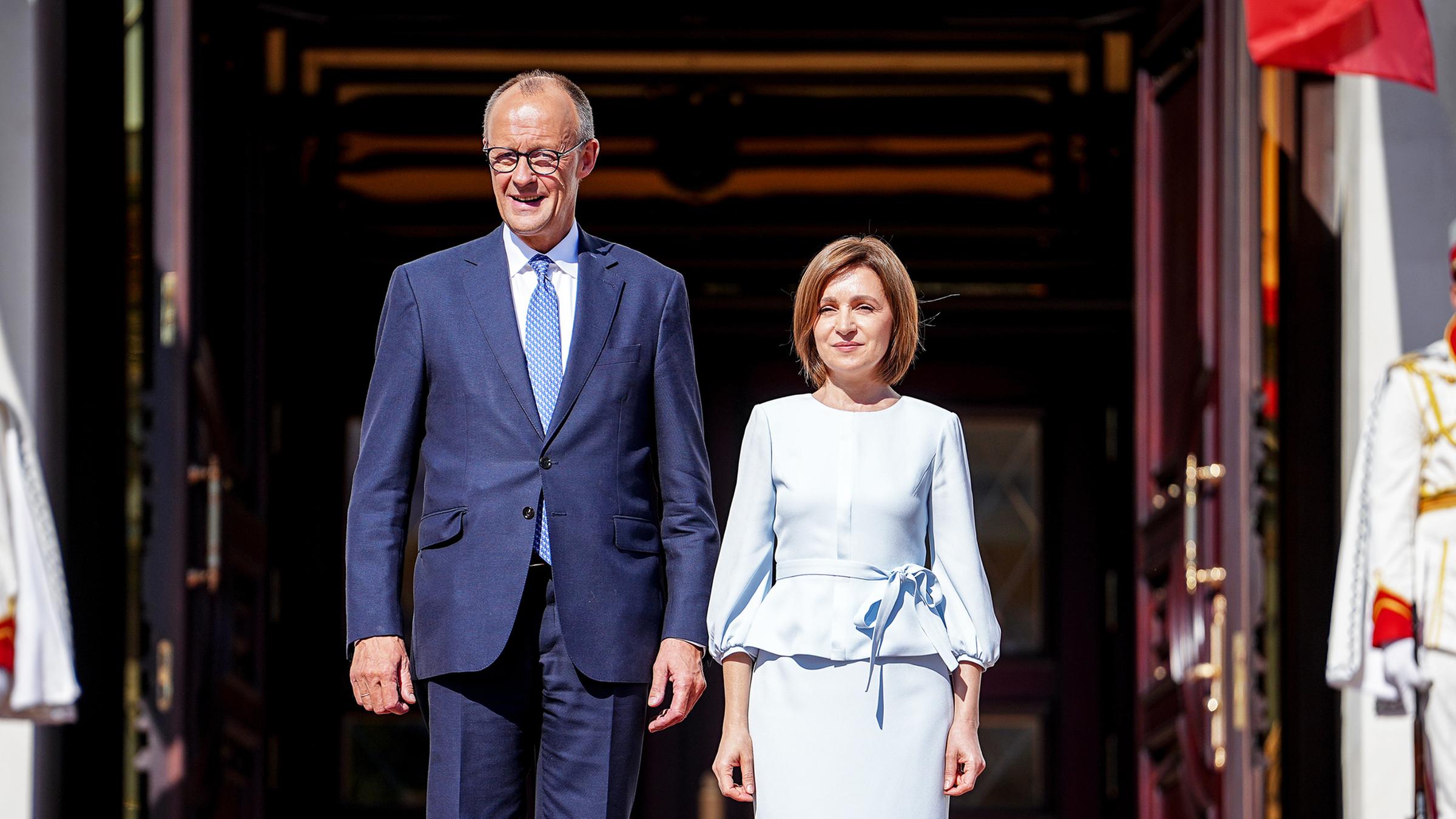 Friedrich Merz und Maia Sandu
