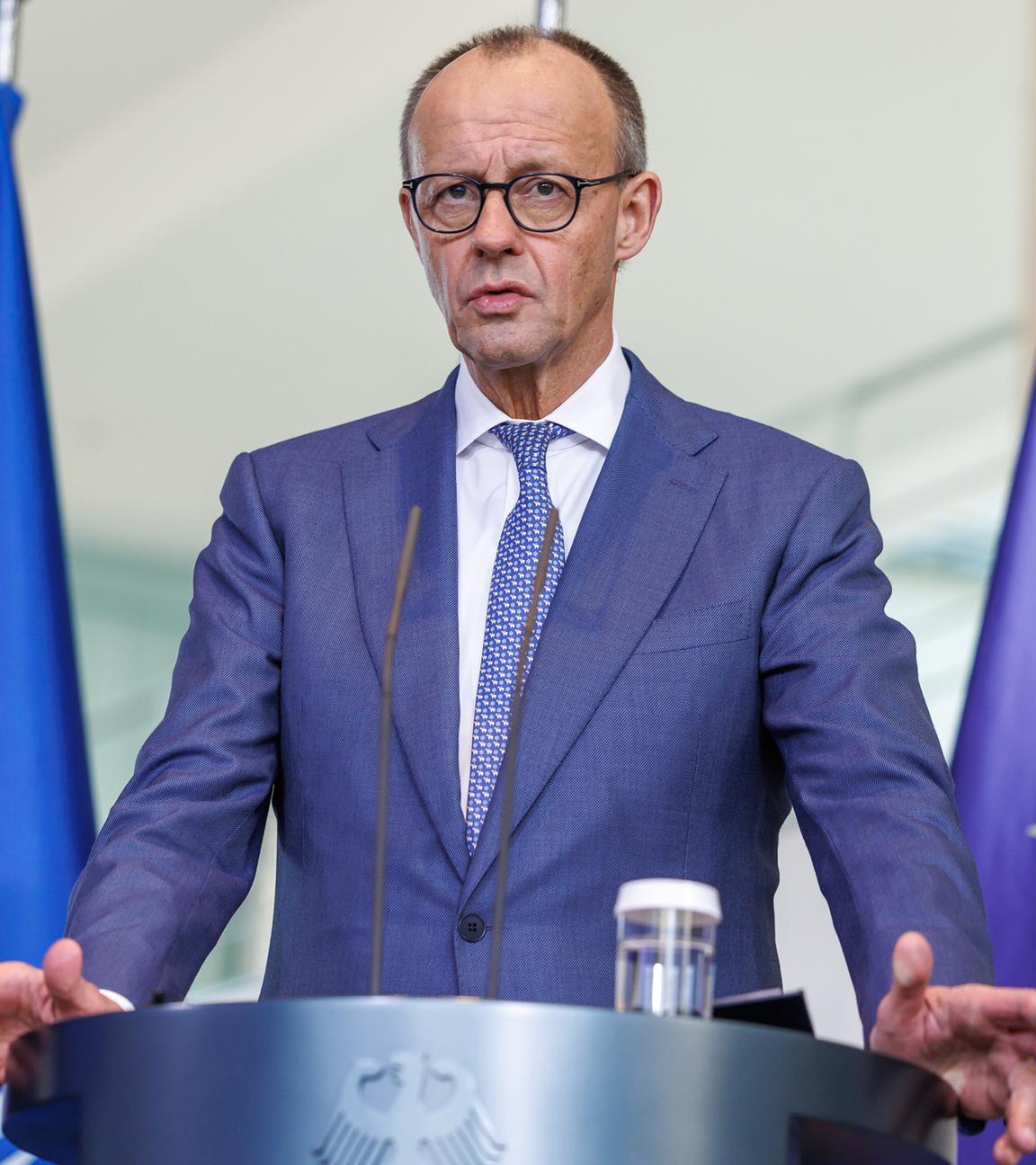 Bundeskanzler Friedrich Merz (CDU), im Bundeskanzleramt in Berlin am 11. Dezember 2025.