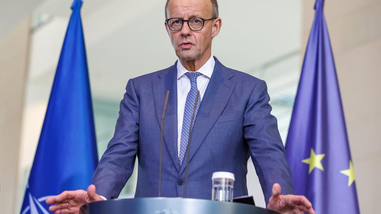 Bundeskanzler Friedrich Merz (CDU), im Bundeskanzleramt in Berlin am 11. Dezember 2025.