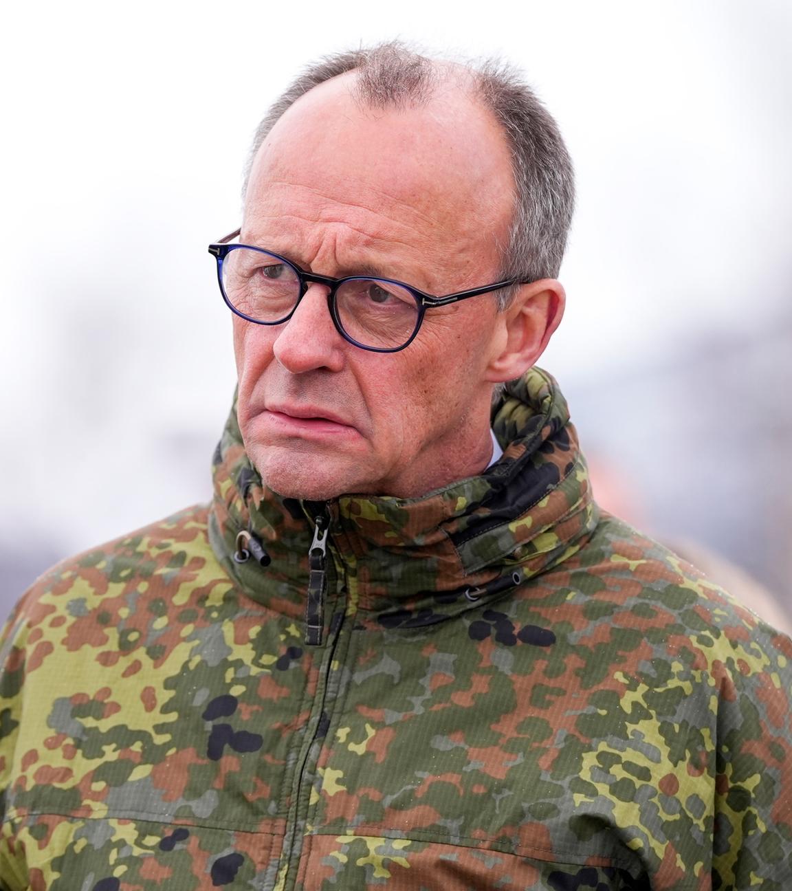 Bundeskanzler Friedrich Merz im Rahmen der Übung „Cold Response 2026“, in Bardufoss, Norwegen, am 13.03.2026. 