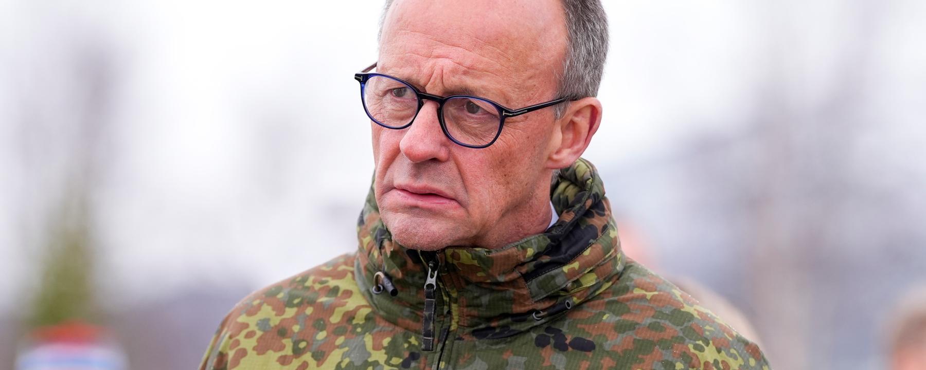 Bundeskanzler Friedrich Merz im Rahmen der Übung „Cold Response 2026“, in Bardufoss, Norwegen, am 13.03.2026. 