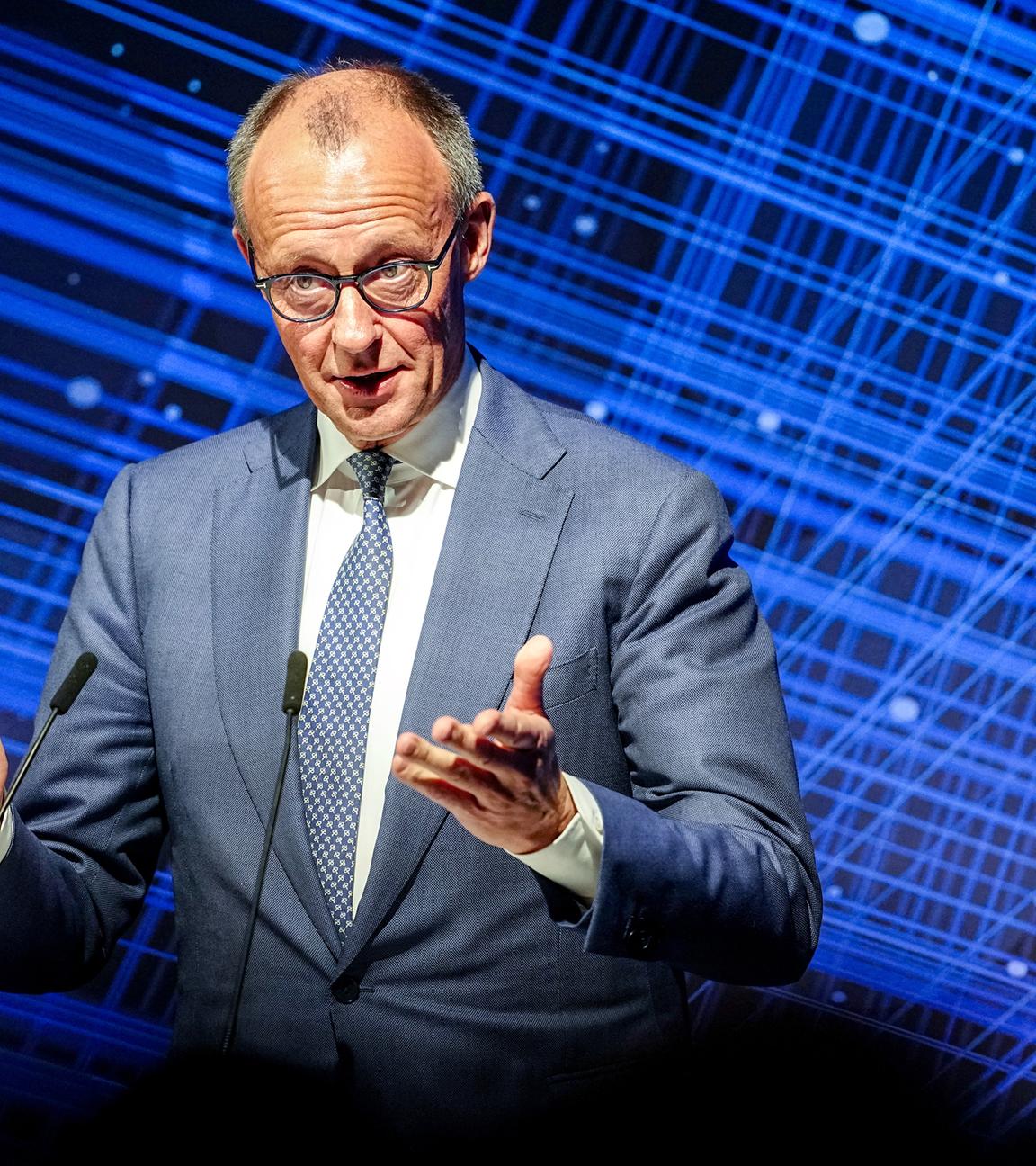 Bundeskanzler Friedrich Merz (CDU) spricht beim Jahresempfang 75 Jahre Bundesverband deutscher Banken e.V. am 20.04.2026