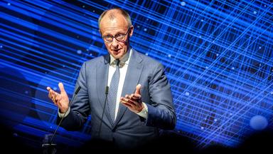 Bundeskanzler Friedrich Merz (CDU) spricht beim Jahresempfang 75 Jahre Bundesverband deutscher Banken e.V. am 20.04.2026