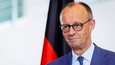 Bundeskanzler Friedrich Merz am 19.05.2026 während einer Pressekonferenz im Bundeskanzleramt in Berlin.