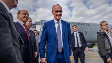 Friedrich Merz in Tivat (Montenegro), aufgenommen am 22.10.2026
