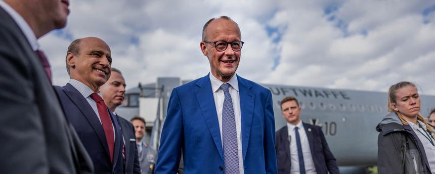 Friedrich Merz in Tivat (Montenegro), aufgenommen am 22.10.2026