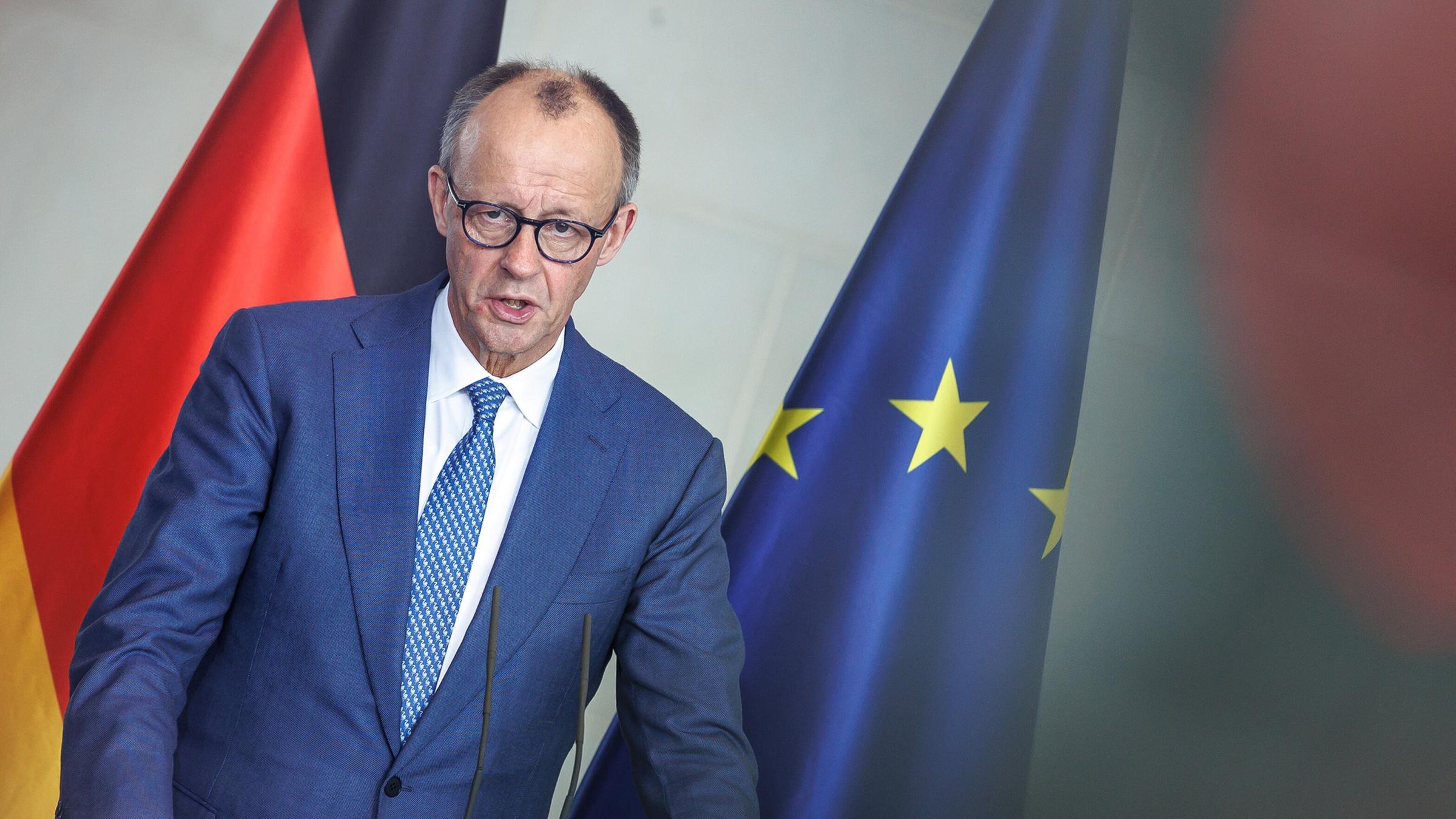 Bundeskanzler Friedrich Merz im Bundeskanzleramt. (Archiv)