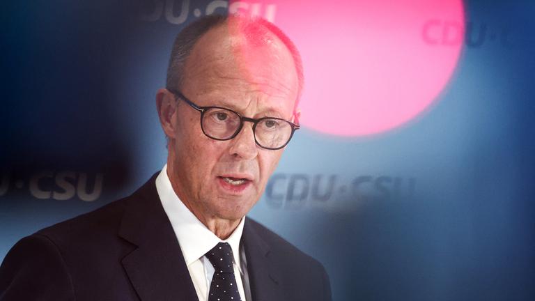 CDU-Chef Friedrich Merz, aufgenommen am 23.01.2025  in Berlin