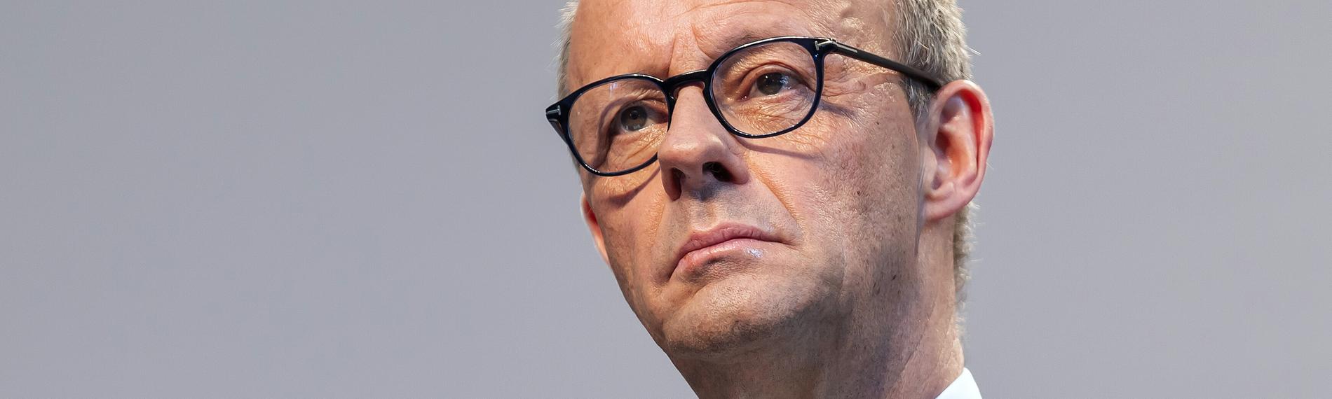 CDU-Chef Friedrich Merz, aufgenommen am 09.04.2025  in Berlin