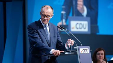 CDU-Chef Friedrich Merz, aufgenommen am 23.01.2025  in Berlin