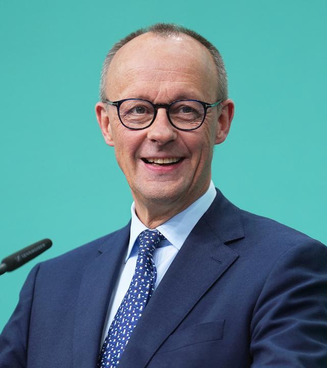 CDU-Chef Friedrich Merz bei einer Pressekonferenz im Konrad-Adenauer-Haus nach der Bundestagswahl