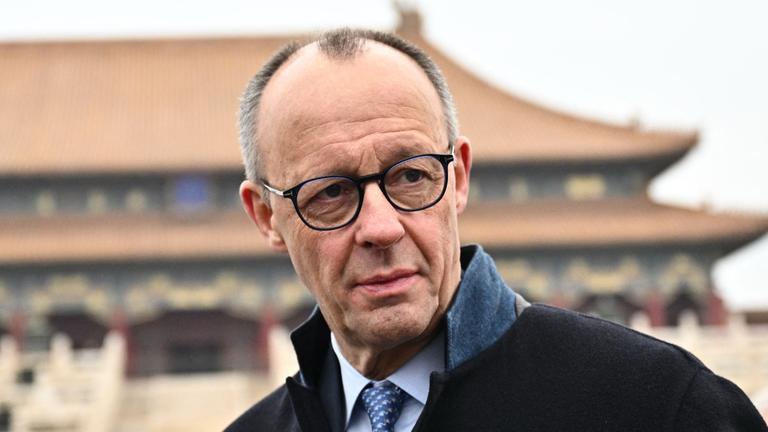 Bundeskanzler Friedrich Merz besucht im Rahmen seiner Reise nach China die verbotene Stadt im Zentrum von Peking am 26.02.2026.