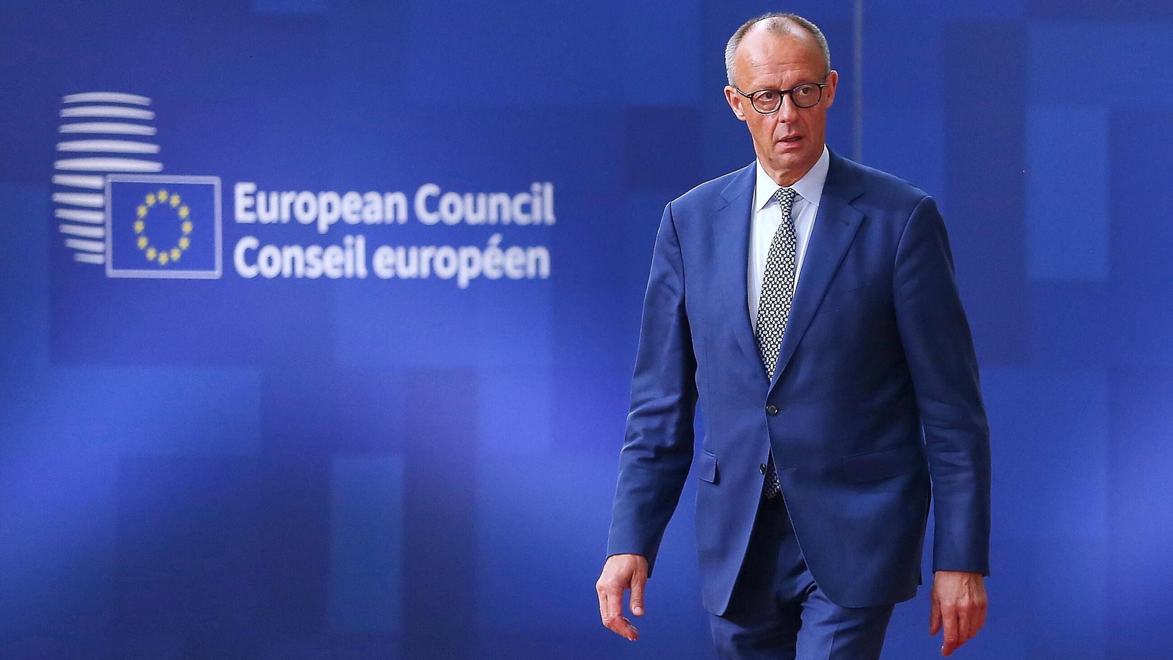Friedrich Merz nimmt an der Tagung des Europäischen Rates in Brüssel teil.
