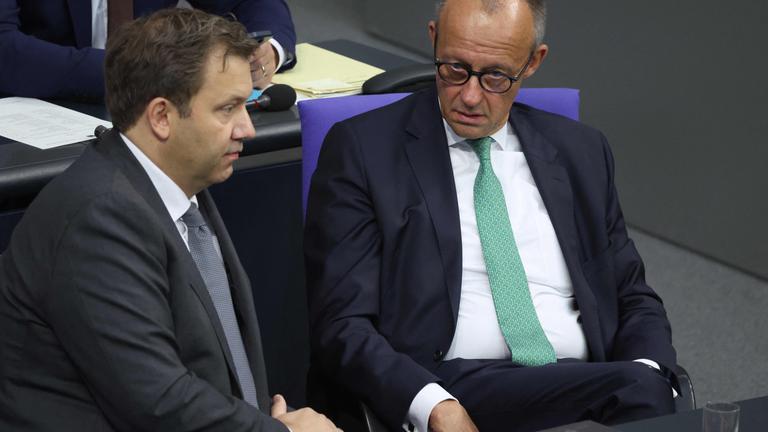 Bundeskanzler Friedrich Merz und Finanzminister Lars Klingbeil