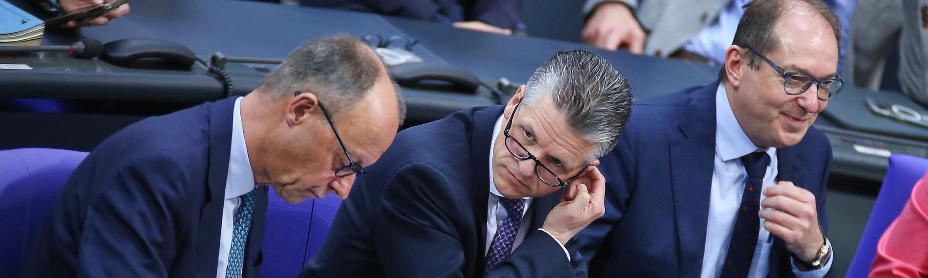 Friedrich Merz, Thorsten Frei und Alexander Dobrindt