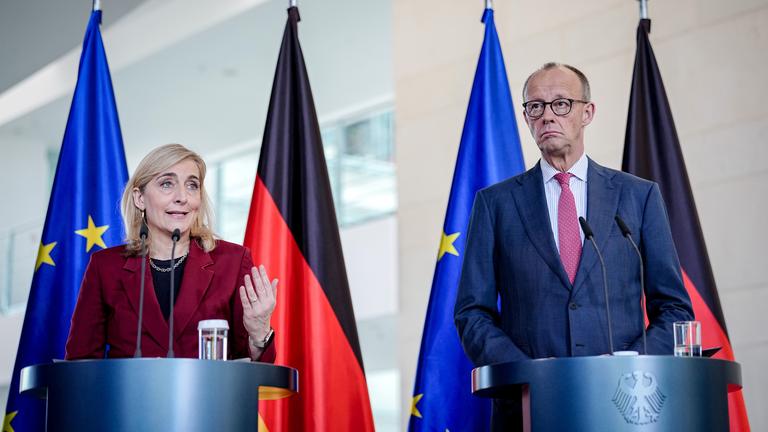 Friedrich Merz und Nina Warken 