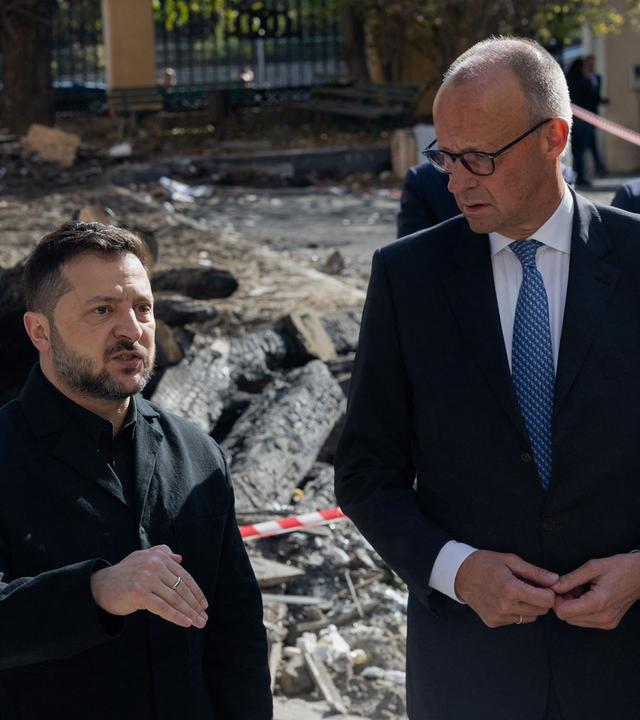 Friedrich Merz und Wolodymyr Selenskyj