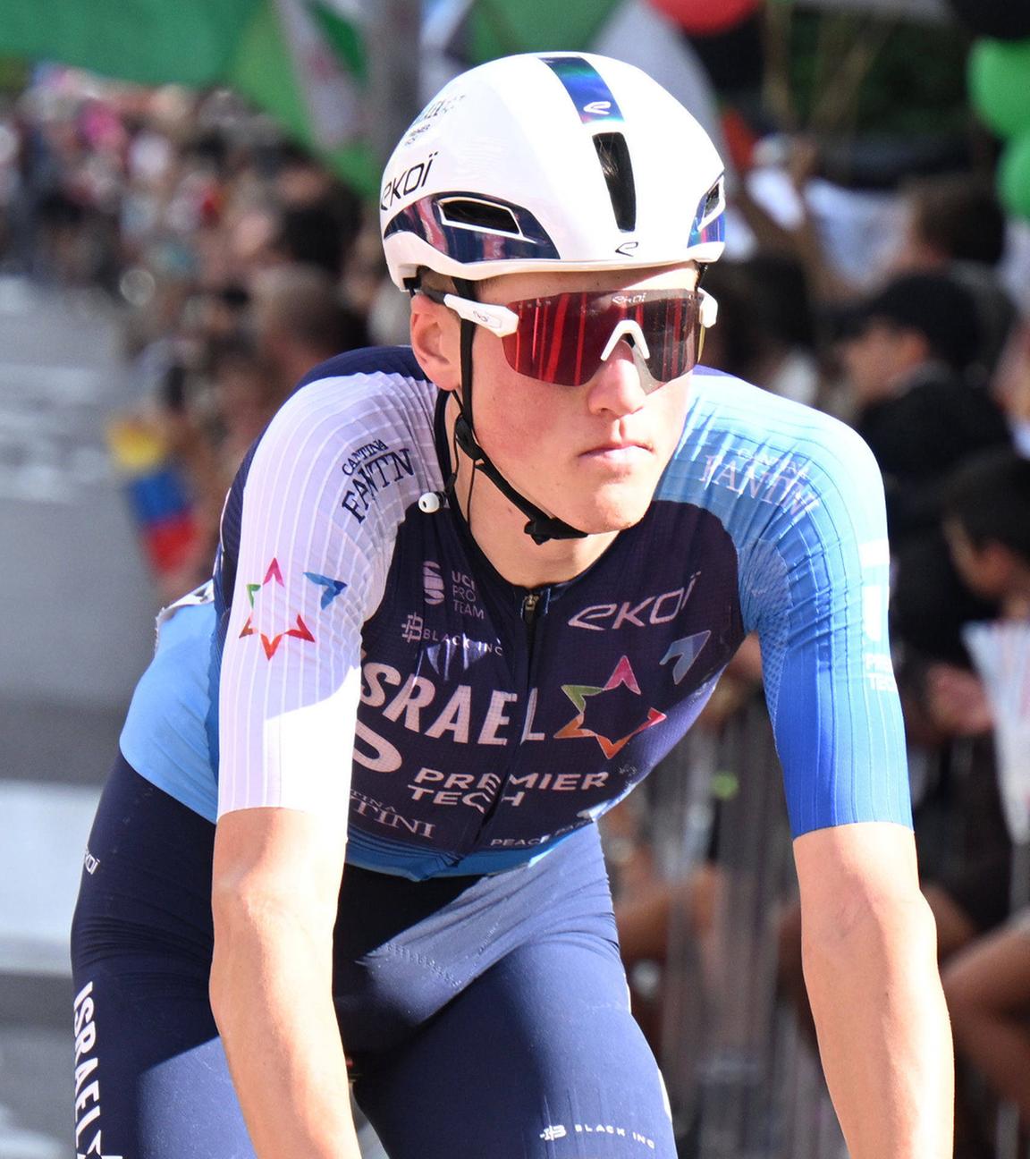 Marco Frigo vom Team Israel Premier Tech während der Vielta A Espana Etappe 8 von Templario nach Zaragoza am 30.08.2025