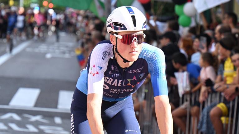 Marco Frigo vom Team Israel Premier Tech während der Vielta A Espana Etappe 8 von Templario nach Zaragoza am 30.08.2025