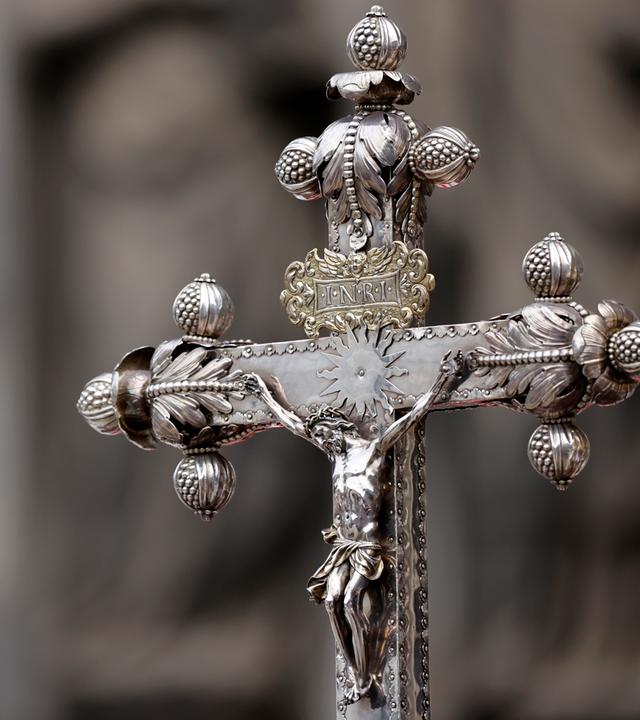Ein Jesuskreuz aus Metall