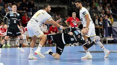 Yehia Mohammed Elderaa, Mathias Gidsel am Ball
