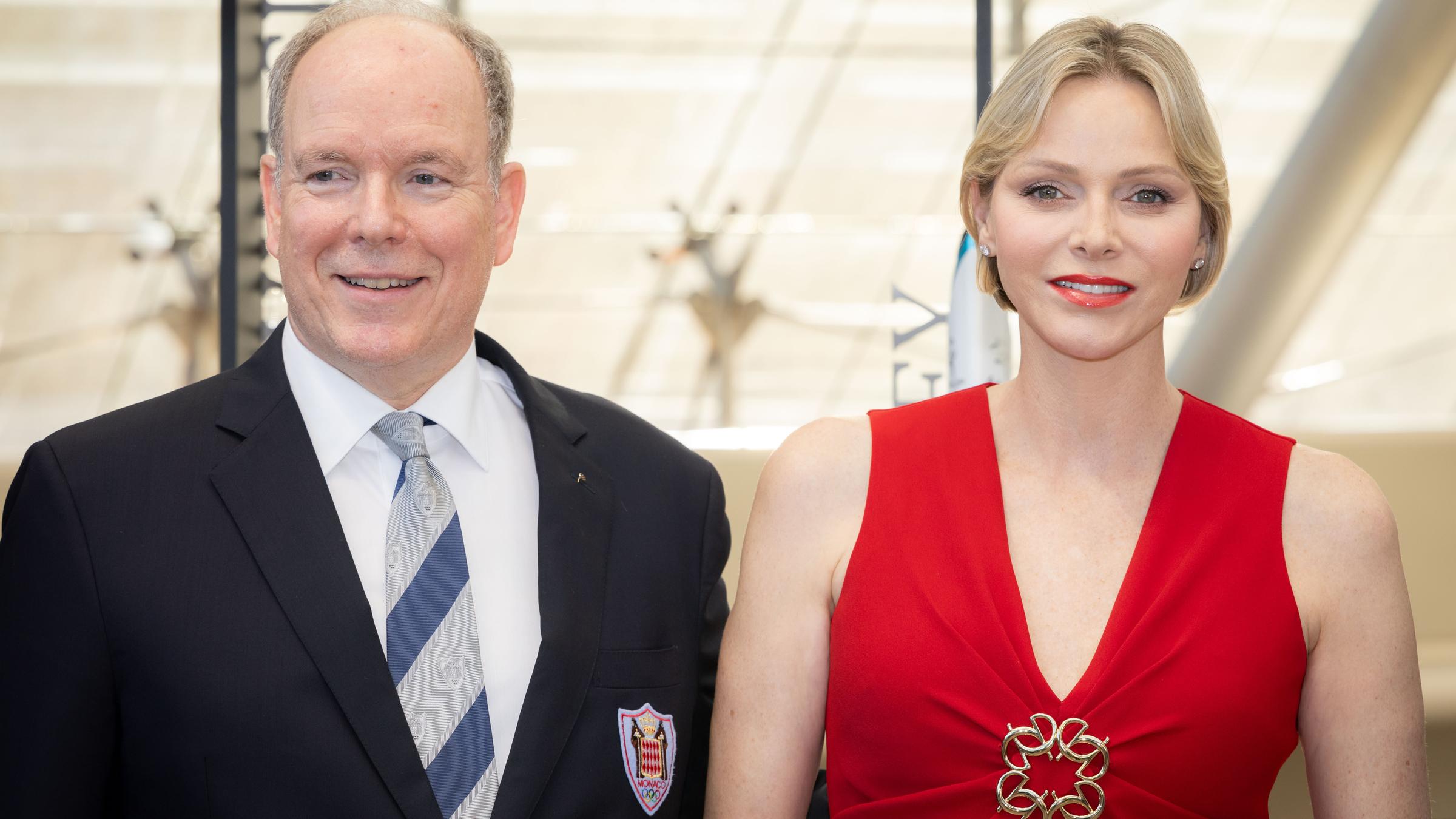 Fürst Albert und Fürstin Charlène