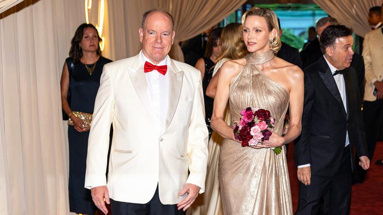 Fürstin Charlene auf dem 77. Rot-Kreuz-Ball in Monaco.