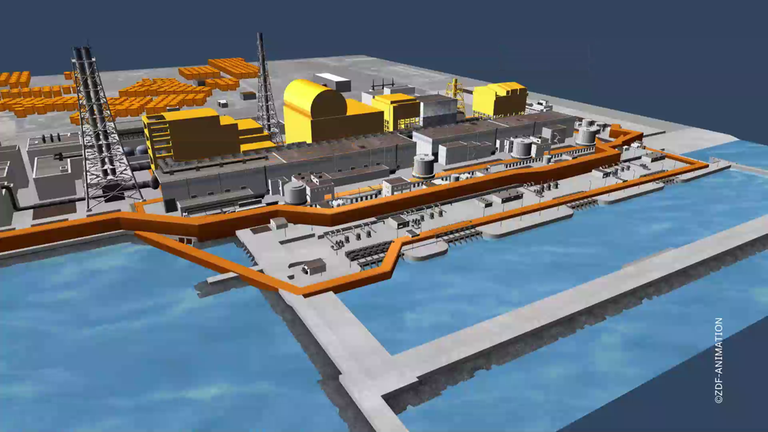 Grafikvideo über die Probleme von Fukushima