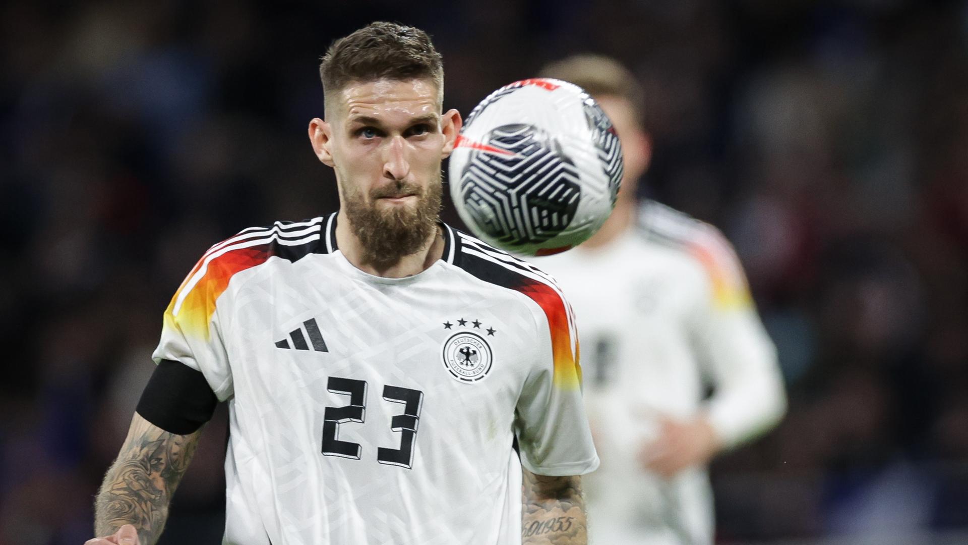Fußball: Robert Andrich beim Länderspiel Frankreich - Deutschland.