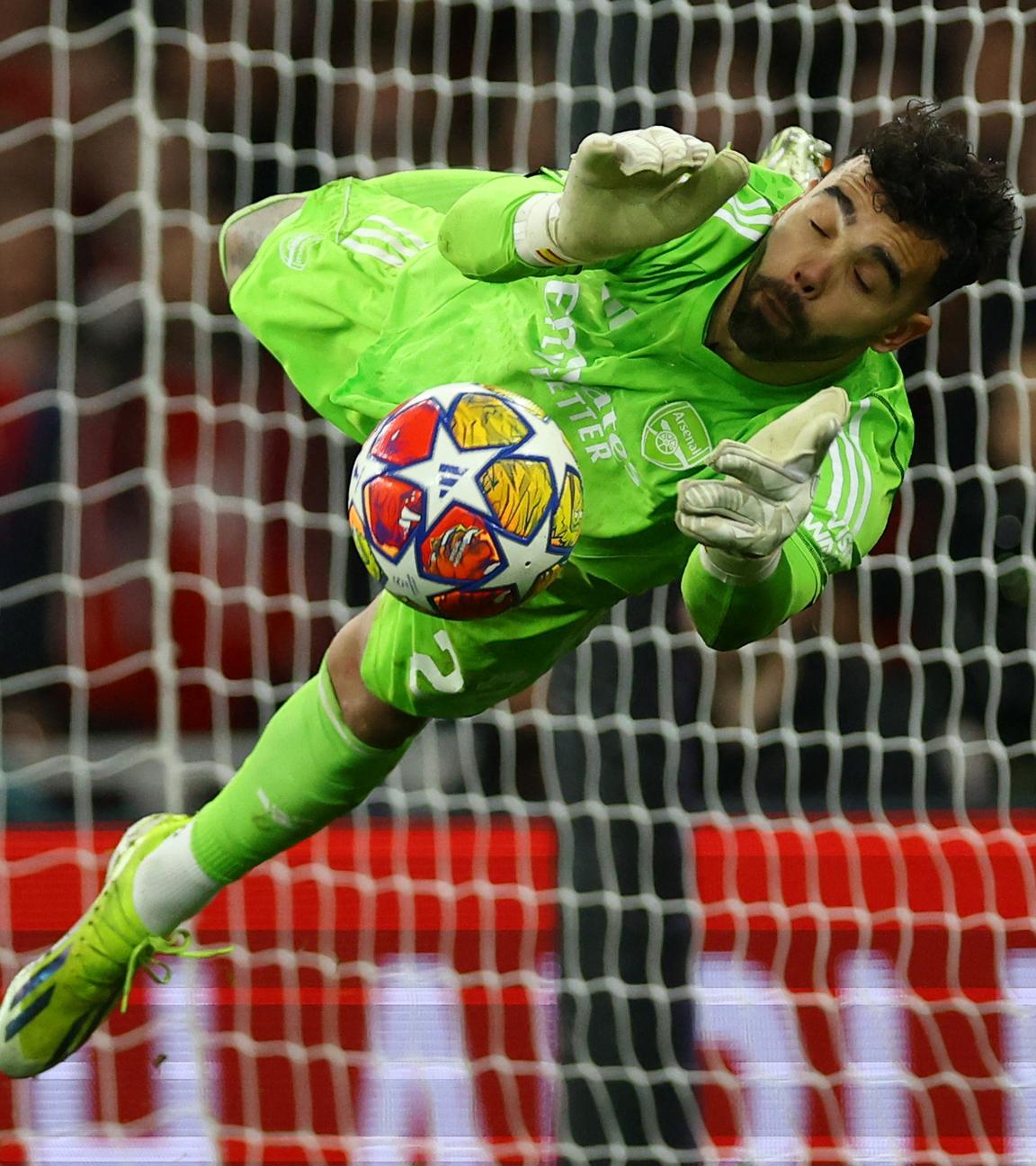 Fußball: Arsenal-Keeper David Raya.