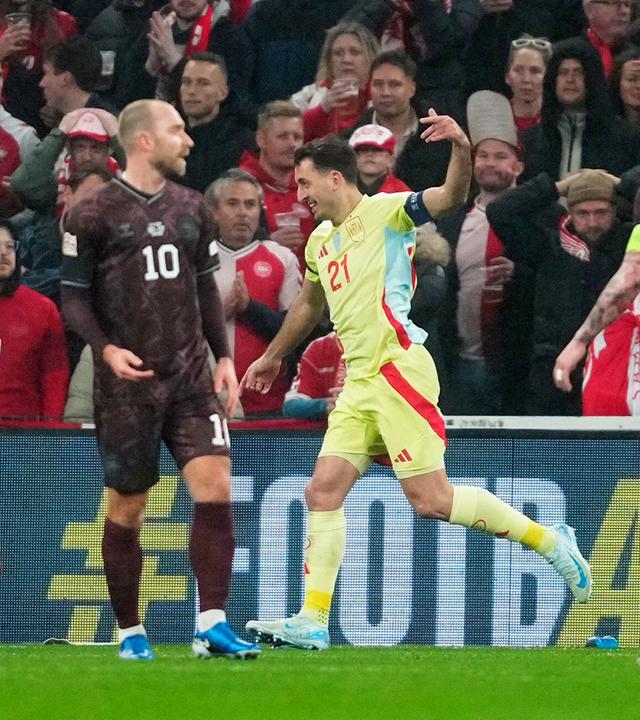 Fußball, Nations League: Dänemark gegen Spanien.